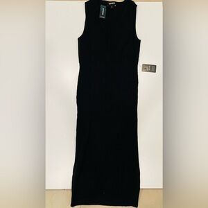 Express dress - Black ribbed